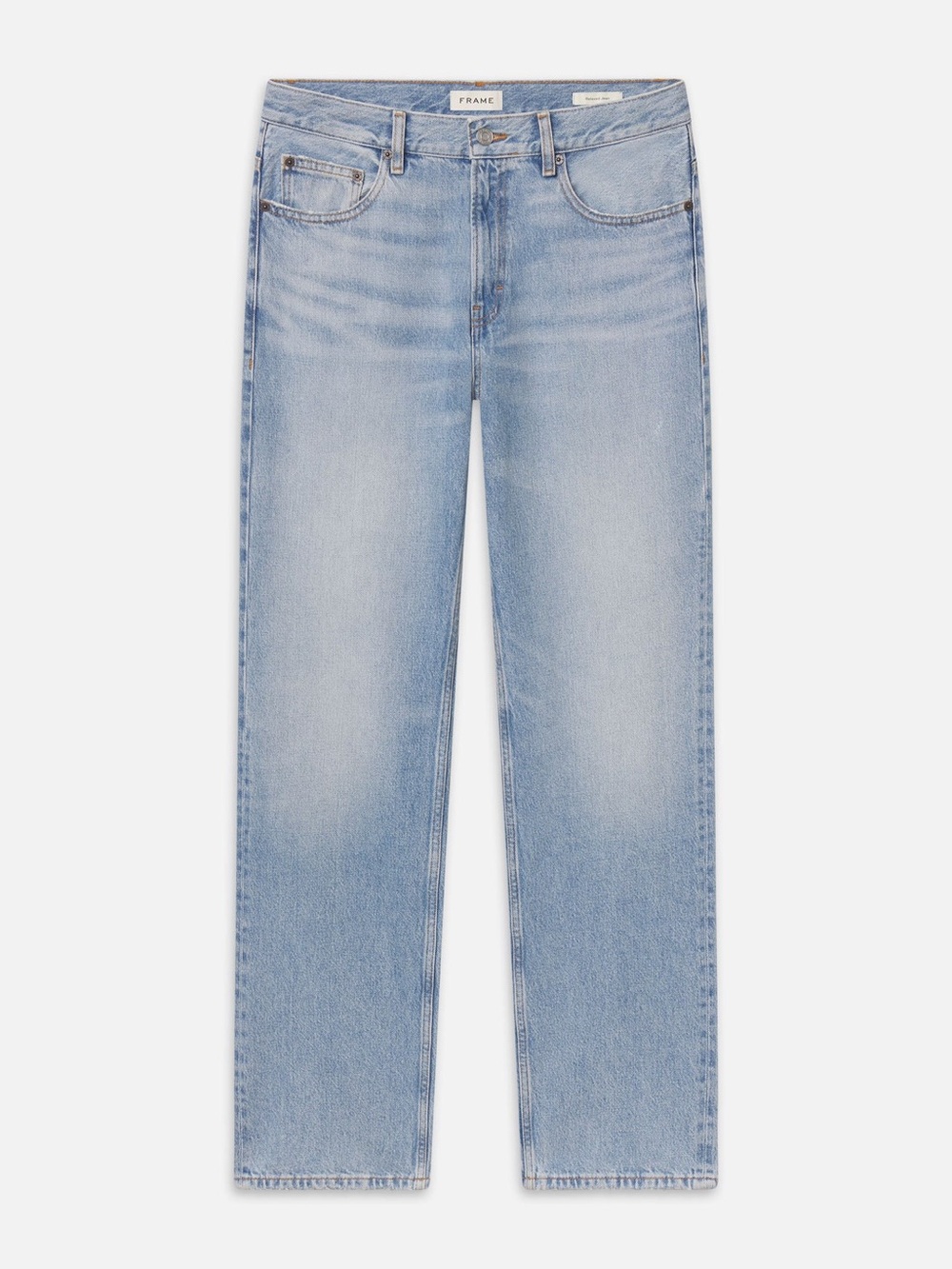 Frame Denim Light Wash Relaxed Straight Jeans